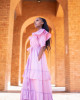 Pink Ruffle tier Dress
