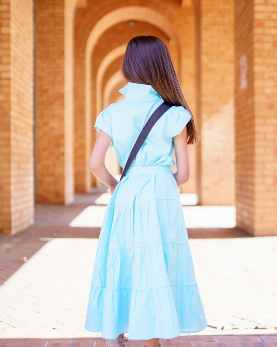 Blue Shirt Dress kids