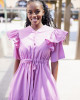 Pink Ruffle tier Dress
