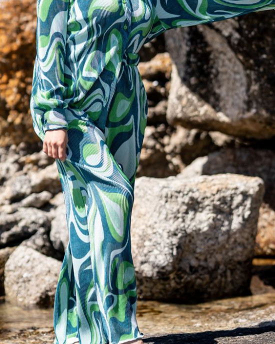 Green Plisse 2 Piece Set