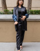 BLACK JACKET AND PANTS SET
