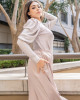 pink satin skirt set 