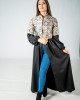 BLACK THROW WITH BROCADE 