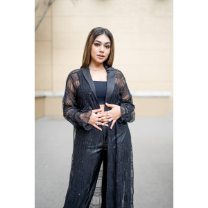 BLACK SEQUINCE ROUGE THROW 