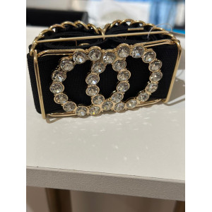 black elasticated belt 