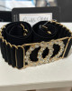 black elasticated belt 