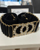 black elasticated belt 