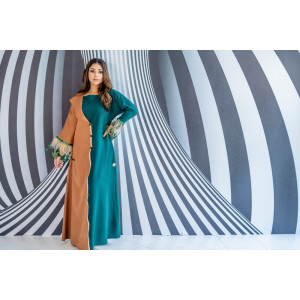GREEN 2 TONE DRESS 