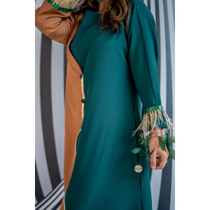 GREEN 2 TONE DRESS 