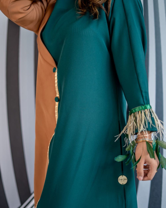 GREEN 2 TONE DRESS 